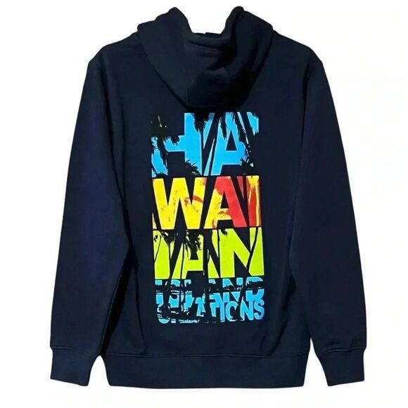 Other - Hawaiian Island Creations Island Palms Hoodie Mens S Navy Graphic Streetwear NWT